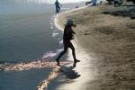 Girl Walking, Lawsons Landing, Dillon Beach, Marin County