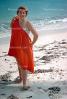 Woman on Beach, Towel, Sand, Smiles, 1950s, RVLV01P03_04.2653