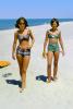 Girls walking on the beach, June 1964, 1960s, RVLV01P07_12C
