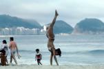 Lady doing a Handstand, Copacabana Beach, Rio de Janeiro, RVLV01P08_05