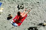 Bikini Lady on a Towel at the Beach, San Castle, RVLV02P04_11