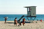 Lifeguard Booth, Beach, sand, Pacific Ocean, Channel Islands, RVLV02P05_12