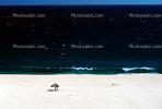 Beach, Pacific Ocean, sand, Lone Parasol, RVLV02P07_09