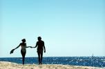 Couple on Beach, Pacific Ocean, sand, water, RVLV02P07_12