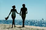 Couple on Beach, Pacific Ocean, sand, water, RVLV02P07_14