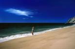 Woman on a Beach, Pacific Ocean, sand, water, RVLV02P08_14
