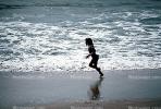 Girl, Running, Beach, Water, Foam, Reflection, RVLV02P12_04.2654