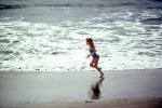 Running Girl, Beach, Water, RVLV02P12_04