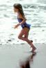 Running Girl, Beach, Water, RVLV02P12_04B
