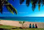 Beach, Ocean, Peaceful, Idyllic Beach, Sand, Water, Women Sitting, Noumea New Caledonia, Equanimity, RVLV02P15_02.2654