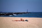 Woman, Sand, Beach, Seal Beach, southern California, RVLV04P04_03