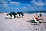 Empty Lounge Chairs, Beach, Sand, Ocean, Del Rey Beach Florida, RVLV04P13_06