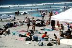 Crowded Beach, Umbrellas, Parasol, Sand, Shoreline, Del Mar, RVLV05P01_13