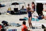Crowded Beach, Umbrellas, Parasol, Sand, Shoreline, Del Mar, RVLV05P01_14