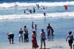Crowded Beach, Waves, Pacific Ocean, summer, Sand, Shoreline, Del Mar, RVLV05P02_04