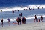 Crowded Beach, Waves, Pacific Ocean, summer, Sand, Shoreline, Del Mar, RVLV05P02_08
