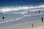 Del Mar, Crowded Beach, Waves, Pacific Ocean, summer, Sand, Shoreline, RVLV05P03_15