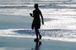 Beach, Sand, waves, water, woman walking, peaceful, quiet, beachwear, Equanimity, RVLV05P07_14B
