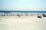 beach and sand, Atlantic Ocean, umbrellas, cars, waves, RVLV05P13_16