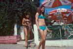 Woman, Beach, Sunny, Summertime, Bikini, Sand, Sandy, 1960s, RVLV07P03_16