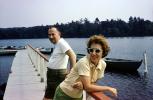 Man, Woman, Dock, sunglasses, 1961, 1960s, RVLV07P05_13
