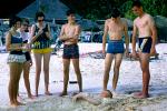 boys, Girls, Beach, Sand, 1965, 1960s