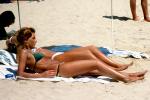 Woman, Sun Worshipper, Bikini, tan, legs, Valparaiso, Chile, 1977, 1970s, RVLV07P09_18B