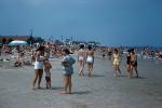 Beach, Sand, Ocean, Buckroe Beach, Hampton, Virginia, 1960s, RVLV07P10_02
