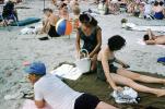 Beach, Sand, Ocean, Buckroe Beach, Hampton, Virginia, 1960s, RVLV07P10_09