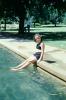 Poolside, Girl, Sunburn, Suntan, Summer, Sunny, 1949, 1940s, RVLV07P12_04