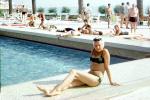 Woman, Pool, Bikini, beachwear, 1950s, RVLV07P15_04B