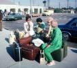 Baggage, Luggage, Women Waiting, cars, 1974, 1970s, RVLV07P15_12