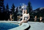 Swimming pool, Glacier National Park, Montana, mountains, poolside, pool, 1959, 1950s, RVLV07P15_18