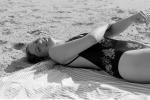 Woman, Beach, Sand, Ocean, Girl, 1970s, RVLV08P04_15