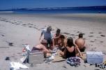 Picnic, Beach, Sand, Cape Cod, Massachusetts, 1950s, RVLV08P05_03