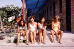 Girls sunning, bathing suit, 1960s, RVLV08P08_09