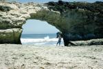 arch, beach, ocean, sand, rock, retro, shoreline, coast, coastal, 1950s, RVLV08P09_09