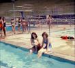 Poolside, Pool, Girls, Friends, 1960s, RVLV08P12_09