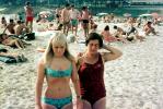 Beach, Sand, Women, Lady, 1970s