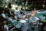 Housewives, Backyard Porch, Poolside, Chairs, Table, Lounge, 1966, 1960s, RVLV09P03_06