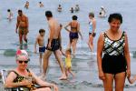 Beach, Sand, Ocean, Women, Chair, Men, Water, Cranes Beach, Massachusetts, 1966, 1960s, RVLV09P05_02C