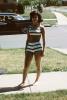 woman, car, retro, bikini, 1965, 1960s