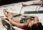 Girl, bikini, bathing suit, suntan, beach, lounge chair, lounging, sun worshipper, 1973, 1970s, RVLV09P06_14