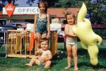 Crib, Brother, Sister, Vacation, Retro, Girl, Boy, Lake Shawnee, 1940s