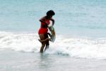 Woman, Man, Father, Mother, Daughter, Ocean, Beach, 1962, 1960s, RVLV09P11_17B
