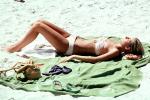 Sunworshipper, Woman, resting, suntan, bikini, 1979, 1970s, RVLV09P14_19