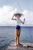 girl, dock, fishing, hat, swimsuit, 1960s, RVLV09P15_19