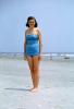 Woman on the Beach, sand, bathingsuit, 1950s
