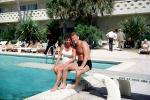 Woman, Man, Diving Board, Gulf Ocean Mile Hotel, Fort Lauderdale, RVLV10P05_02