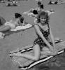 Lady on the Beach, towel, swimsuit, 1950s, RVLV10P11_04